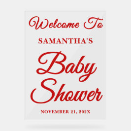 Handgeschriebenes Skript Weihnachtsdusche Begrüßun Acrylschild