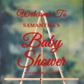 Handgeschriebenes Skript Weihnachtsdusche Begrüßun Acrylschild (Neutral)