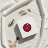 Handgeschriebenes Skript Whimsical Pink Custom Wed Geschenkanhänger