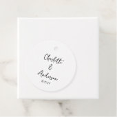 Handgeschriebenes Skript Whimsical White Custom We Geschenkanhänger (Beispiel)