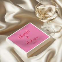 Handgeschriebenes Skript Whimsy Rosa Custom Weddin