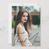 Handgeschriebenes Skriptüberlagerungs-Foto für Chi Dankeskarte (Vorderseite)