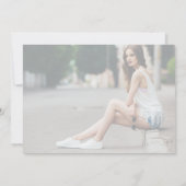 Handgeschriebenes Skriptüberlagerungs-Foto für Chi Dankeskarte (Rückseite)