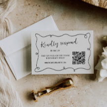 Handgeschriebenes Squiggle Frame Wedding