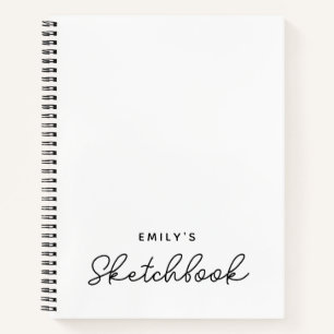 Handgeschriebenes Style Monoline Calligraphy Sketc Notizblock