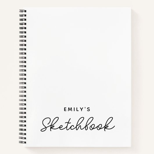 Handgeschriebenes Style Monoline Calligraphy Sketc Notizblock (Vorderseite)