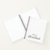 Handgeschriebenes Style Monoline Calligraphy Sketc Notizblock (Innenseite)