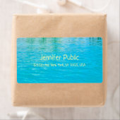 Handgeschriebenes Template Blue Green Sea Water (Insitu)