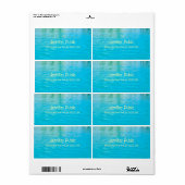 Handgeschriebenes Template Blue Green Sea Water (Vorne)