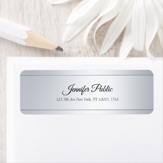 Handgeschriebenes Textelleder Elegante Rücksendead (Insitu)