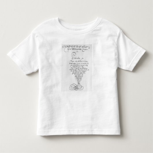 Handgeschriebenes Titlepage des Brunnens gemildert Kleinkind T-shirt (Vorderseite)
