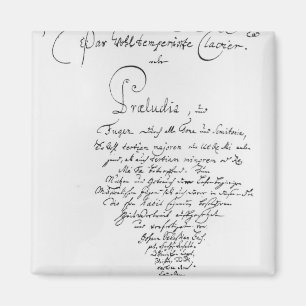 Handgeschriebenes Titlepage des Brunnens gemildert Magnet