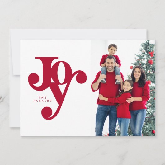 Handgeschriebenes, typografisches Joy-Foto (Vorderseite)