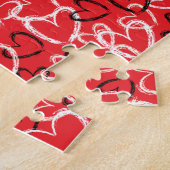 Handgeschriebenes Valentinerheld Puzzle (Seite)