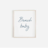 Handgeschriebenes Wasserfarben-Babyposter Poster