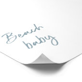 Handgeschriebenes Wasserfarben-Babyposter Poster (Ecke)