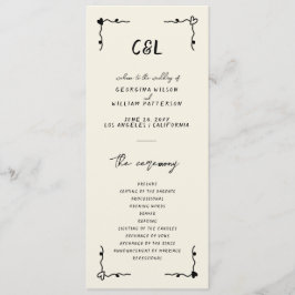 Handgeschriebenes Whimsical-Flachprogramm Programm