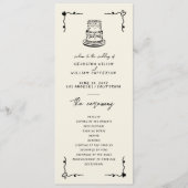 Handgeschriebenes Whimsical-Flachprogramm Programm (Vorderseite)