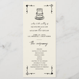 Handgeschriebenes Whimsical-Flachprogramm Programm