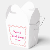 Handgeschriebenes Whimsical Wavy Border Brautparty Geschenkschachtel (Geöffnet)