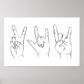 Handgesteppenkunst Poster (Vorne)