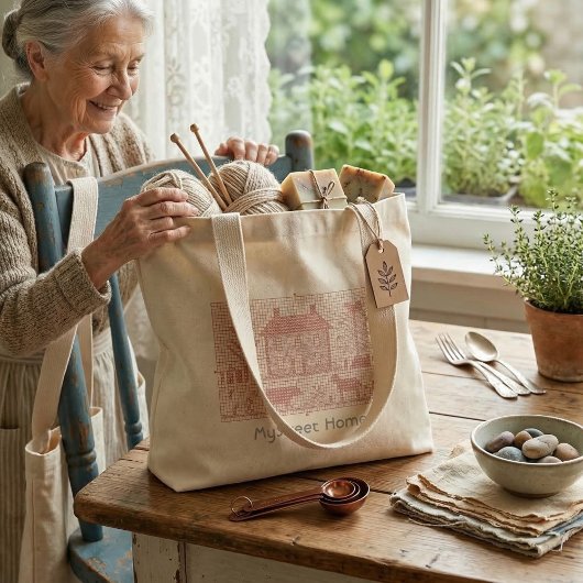 Handgestickte Tasche