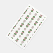 Handgestrichene blauweiße Ingwer-Papier Serviette (Ecke)