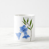 Handgestrichene Bluebell-Blume Kaffeetasse (Mittel)