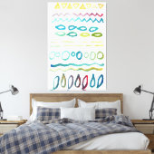 handgestrichene Formen Leinwanddruck (Insitu (Schlafzimmer))