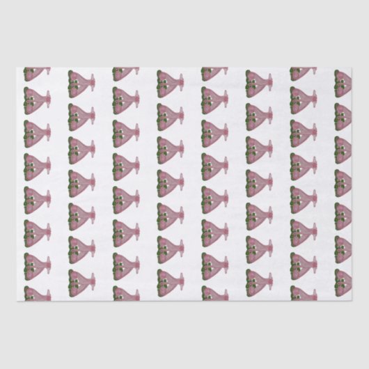 Handgestrichene Hunde-Papiertücher Seidenpapier (Vorderseite)