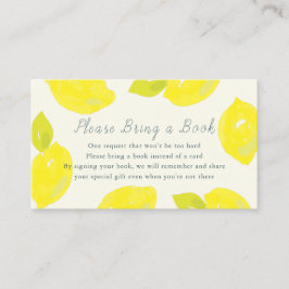 Handgestrichene Limonenpinke Bitte ein Buch mitbri Begleitkarte