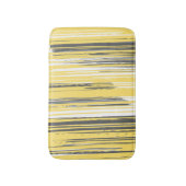 Handgestrichene Linien - gelb Badematte (Vorderseite Vertikal)