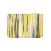Handgestrichene Linien - gelb Badematte (Vorderseite)
