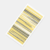 Handgestrichene Linien - gelb Serviette (Ecke)
