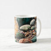 Handgestrichene Originalkunst Kaffeetasse (VorderseiteRechts)
