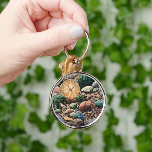 Handgestrichene Originalkunst Schlüsselanhänger (Hand)