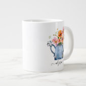 Handgestrichene Wasserfarben Jumbo-Tasse (Vorderseite Rechts)
