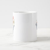 Handgestrichene Wasserfarben Jumbo-Tasse (Vorderseite)