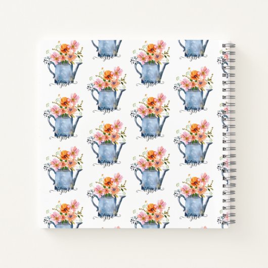 Handgestrichene Wasserfarben Notizblock (Rückseite)