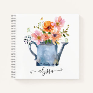 Handgestrichene Wasserfarben Notizblock