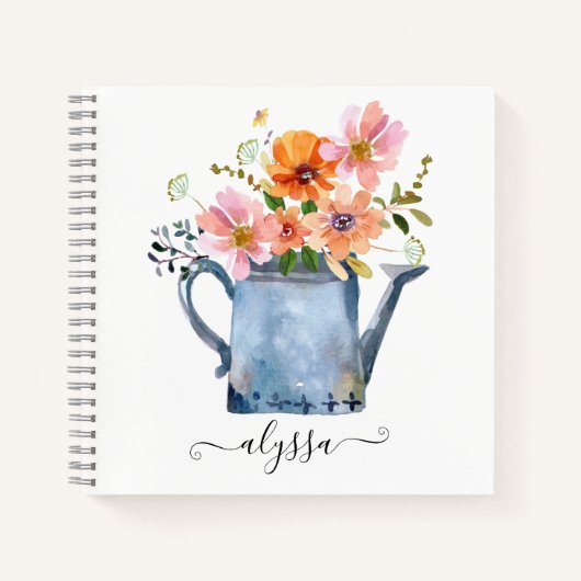 Handgestrichene Wasserfarben Notizblock (Vorderseite)