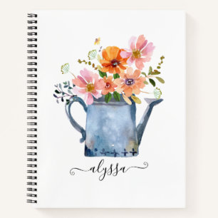 Handgestrichene Wasserfarben Notizblock