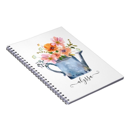 Handgestrichene Wasserfarben Notizblock (Rechte Seite)