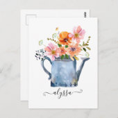 Handgestrichene Wasserfarben Postkarte (Vorne/Hinten)