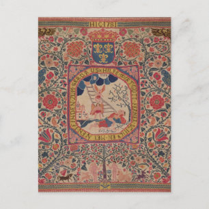 Handgestrickter Teppich, der Jacobs Traum darstell Postkarte