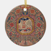 Handgestrickter Teppich, der Jakobs Traum, Elsass Keramikornament (Vorne)