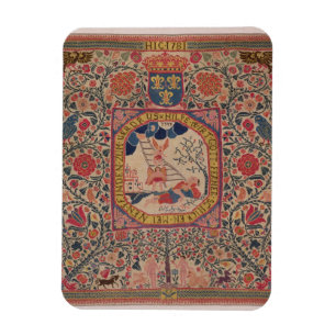 Handgestrickter Teppich, der Jakobs Traum, Elsass Magnet