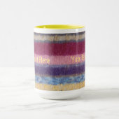 handgestricktes Muster der bunten Streifen Tasse (Zentrum)