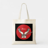 Handgetippte Thunder_Cove Tote Bag Tragetasche (Rückseite)