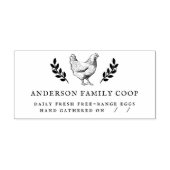 Handgetragener Vintager Eierkarton Permastempel (Design)